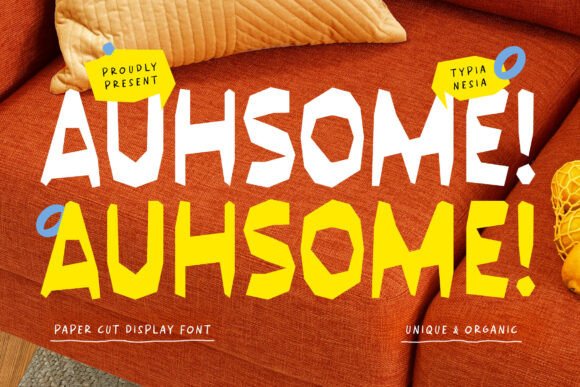 Auhsome: A Playful Display Font for Branding and Creativity