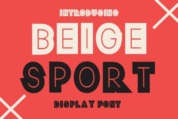 Beige Sport: A Bold Font for Digital Design