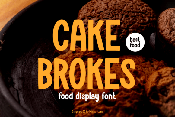 Cake Brokes: A Bold Font for Digital Branding