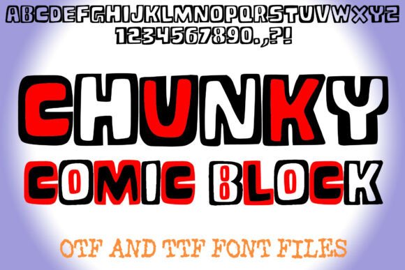 Chunky Comic Block: A Font That Brings Joy to Every Project