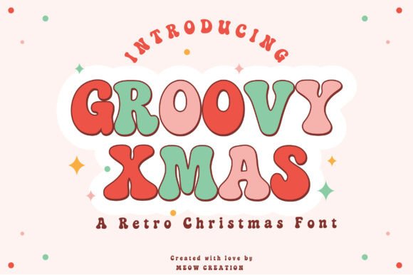 Groovy Xmas: A Retro Font for Holiday Craft Projects