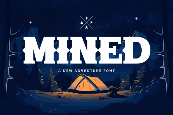 Mined: A Bold Display Font for Editorial Design
