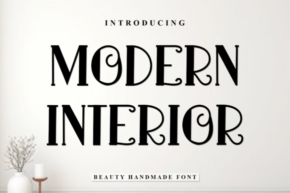 Modern Interior: A Font That Brings Holiday Magic to Your Creations