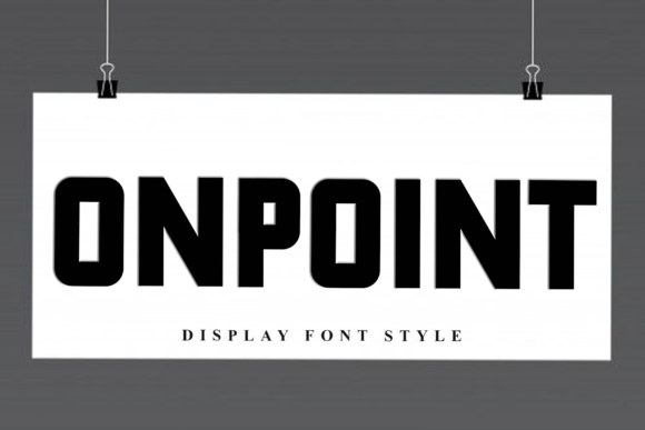 Onpoint: A Display Font That Elevates Your Craft Projects