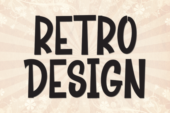Retro Design: A Bold Font for Editorial Creativity