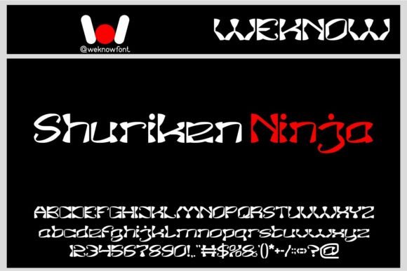 Shuriken Ninja: The Font That Elevates Your Brand