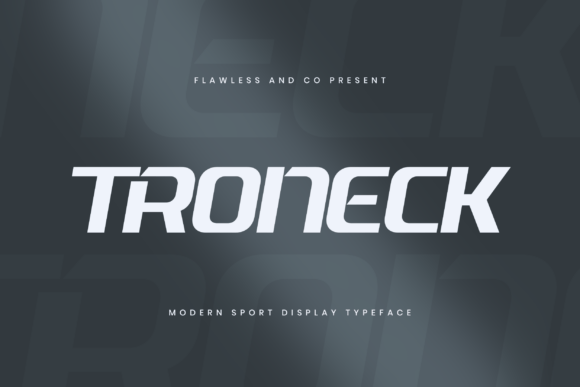Troneck: A Bold Font for Editorial Impact