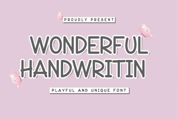 Wonderful Handwritin: A Creative Font for Handmade Crafters