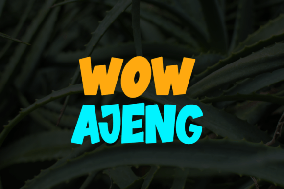 Wow Ajeng: A Display Font for Editorial Elegance